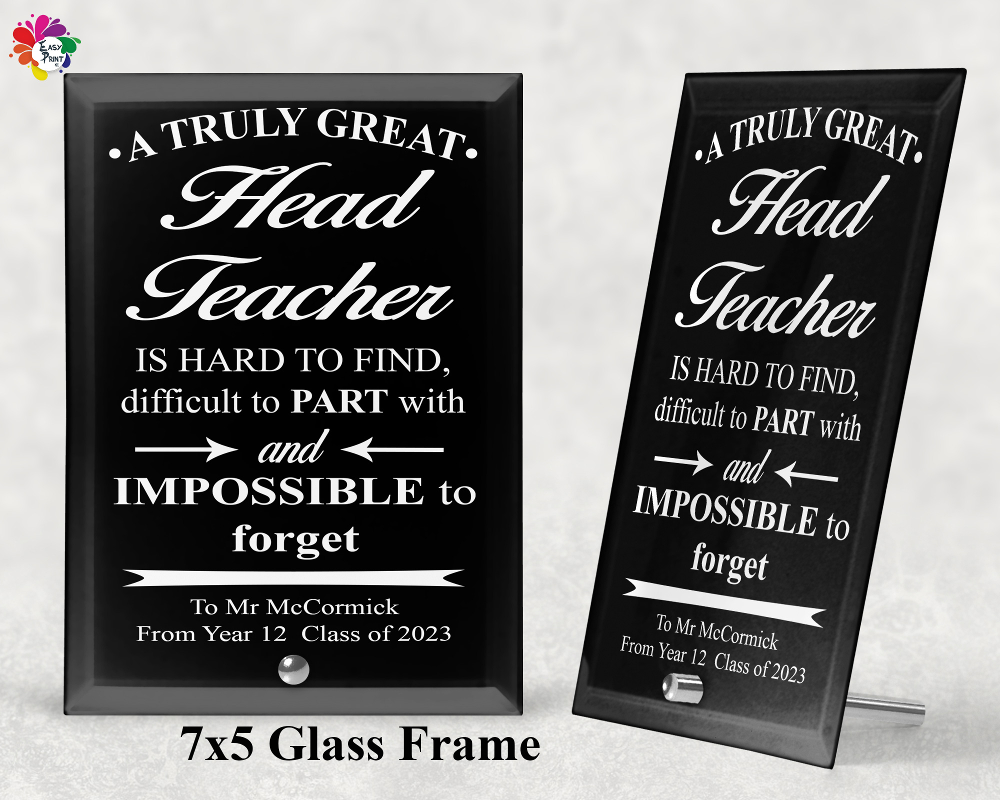 Online personalised glass photo frames -Presto
